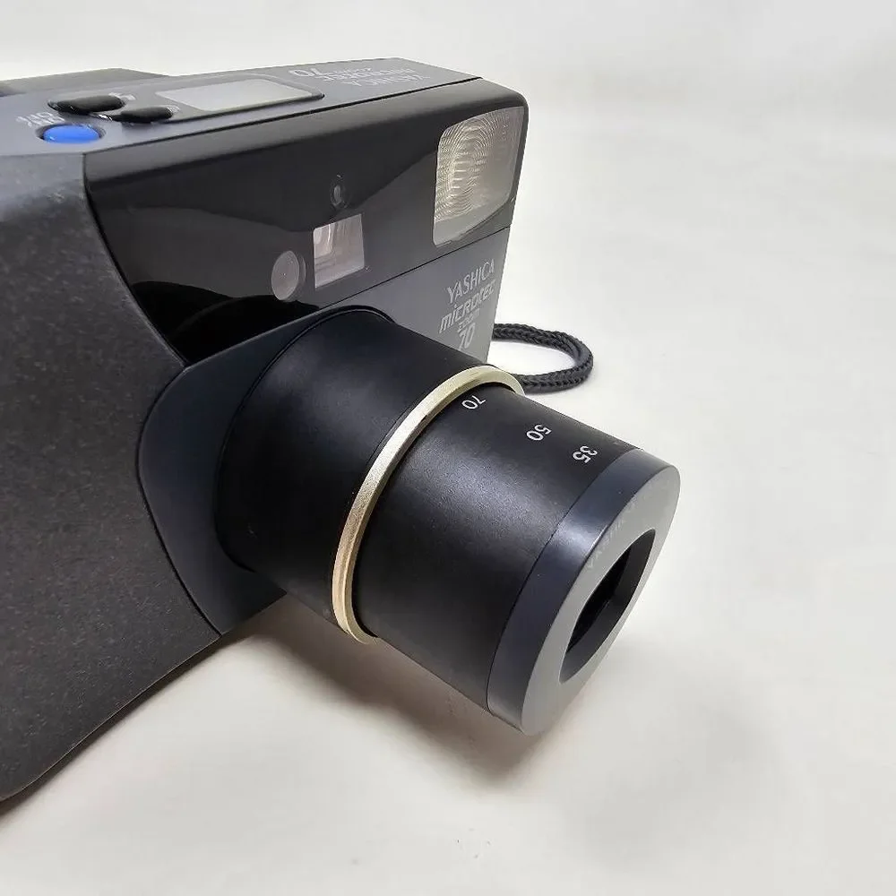 YASHICA KYOCERA MICROTEC ZOOM70 POINT AND SHOOT COMPACT 35MM CAMERA NEW BATTERY - Picture 9 of 9